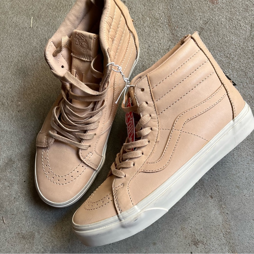 Vans Hi Sk8 Veggie Tan Natural Hi-Top Shoes Women’s 9.5 Mens 8 NWOB